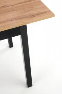 HALMAR Rozkladací jedálenský stôl Greg dub votan/čierna