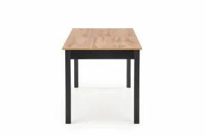 HALMAR Rozkladací jedálenský stôl Greg dub votan/čierna