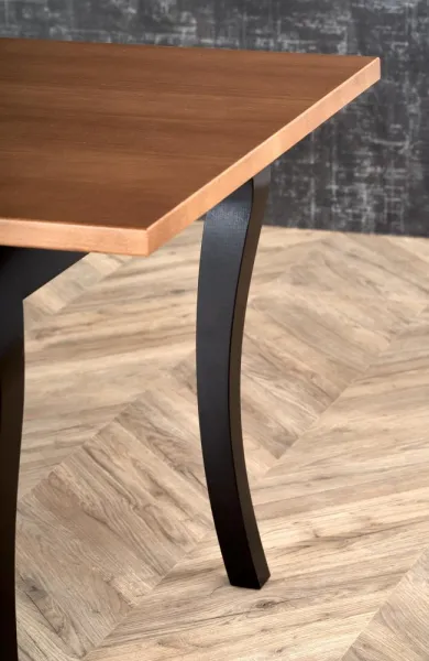 Rozkladací jedálenský stôl WINDSOR Halmar Čierna / dub