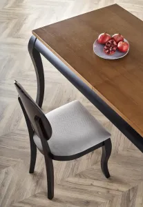 Rozkladací jedálenský stôl WINDSOR Halmar Čierna / dub