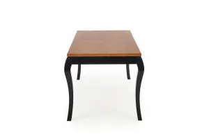 Rozkladací jedálenský stôl WINDSOR Halmar Čierna / dub