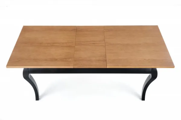 Rozkladací jedálenský stôl WINDSOR Halmar Čierna / dub