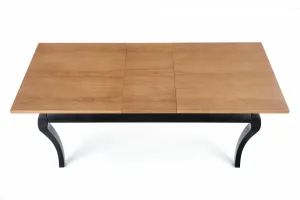 Rozkladací jedálenský stôl WINDSOR Halmar Čierna / dub
