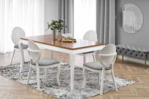 Rozkladací jedálenský stôl WINDSOR Halmar Čierna / dub