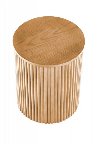 HALMAR Odkládací stolek WOODY 40 cm hnědý