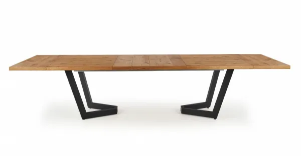 HALMAR Rozkladací jedálenský stôl Massive 160 cm svetlý dub/čierny