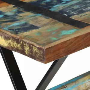 Jedálenský stôl drevo / oceľ Dekorhome 120x60x76 cm