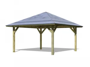 Drevený prístrešok / carport 431x431 cm Lanitplast