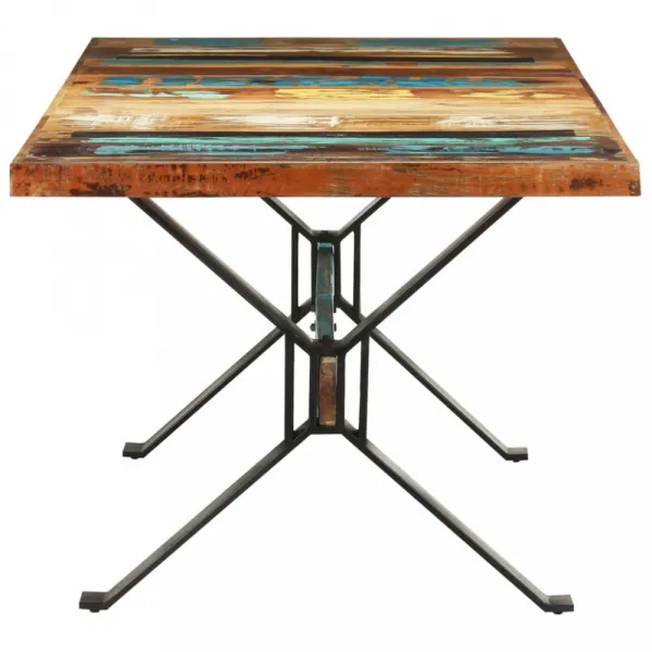 Jedálenský stôl drevo / oceľ Dekorhome 120x60x76 cm