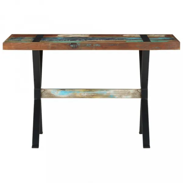 Jedálenský stôl drevo / oceľ Dekorhome 120x60x76 cm
