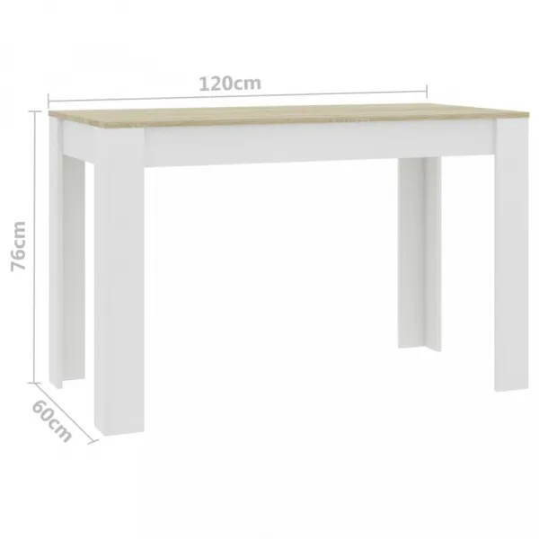 Jedálenský stôl 120x60 cm Dekorhome Černá