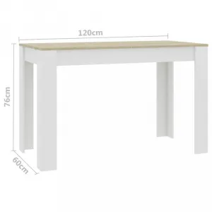 Jedálenský stôl 120x60 cm Dekorhome Černá