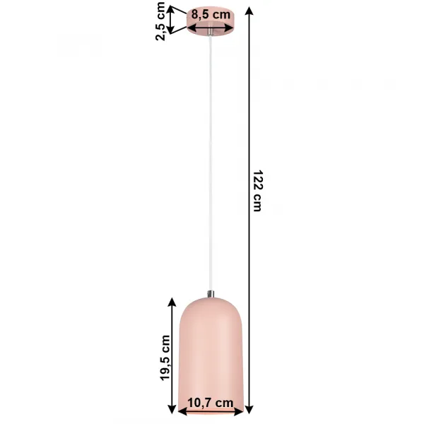 Závesná lampa LUKEN Tempo Kondela Biela