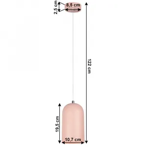 Závesná lampa LUKEN Tempo Kondela Biela