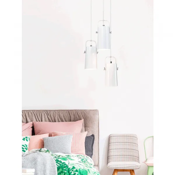 Závesná lampa DEVAN Tempo Kondela Sivá