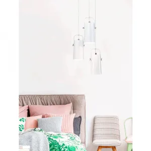 Závesná lampa DEVAN Tempo Kondela Sivá