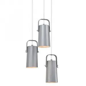 Závesná lampa DEVAN Tempo Kondela Sivá