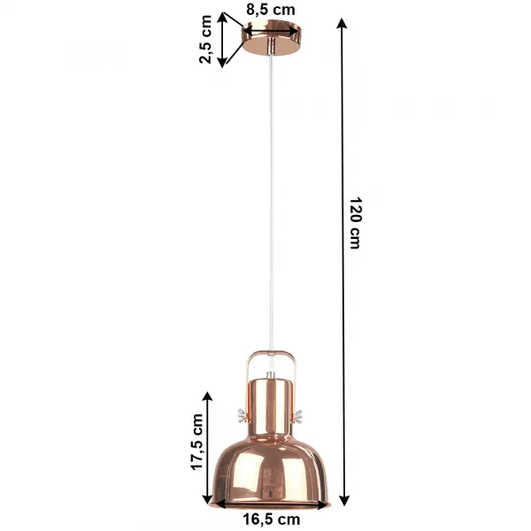 Závesná lampa AVIER TYP 3 Tempo Kondela Strieborná