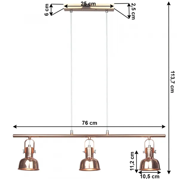 Závesná lampa AVIER TYP 4 Tempo Kondela Strieborná