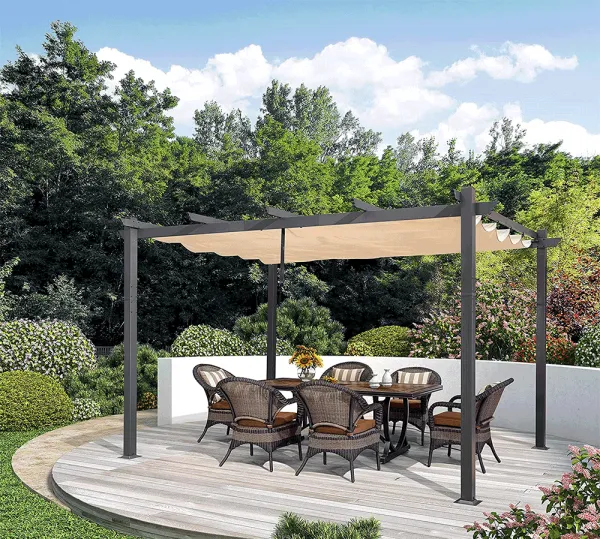 Hliníková pergola PEPY BASIC so zaťahovacou strechou Tempo Kondela