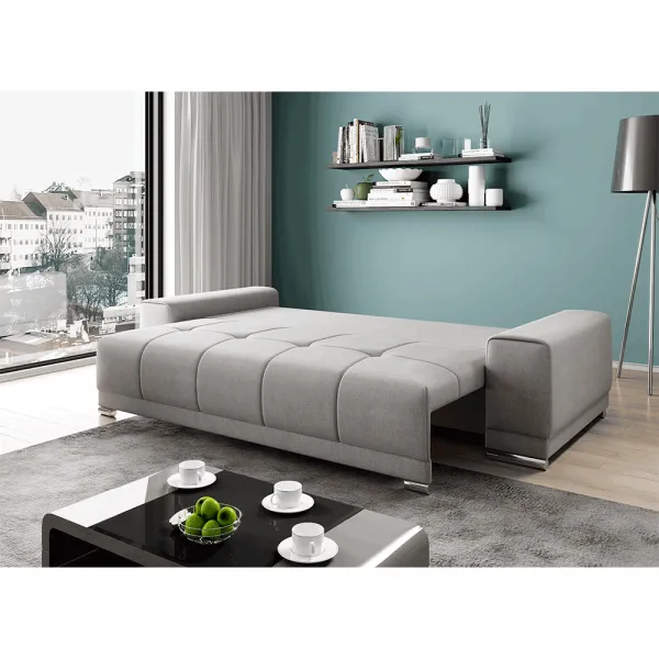 Rozkladacia pohovka, svetlosivá, KEVAN BIG SOFA