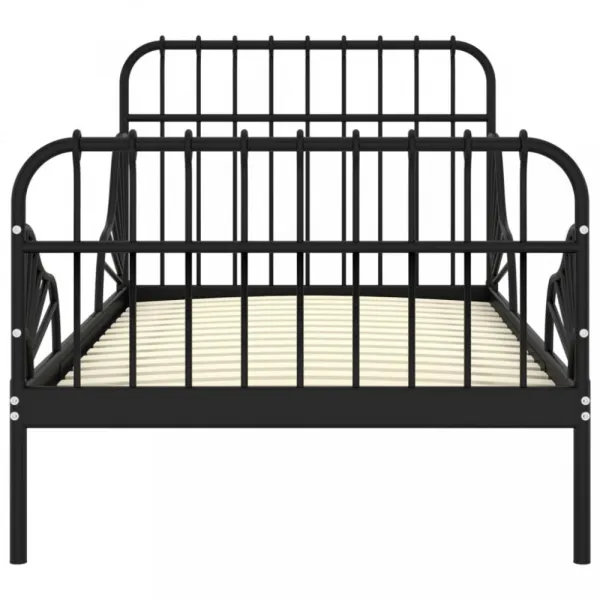 Detská rastúca posteľ 80x130/200 Dekorhome Černá