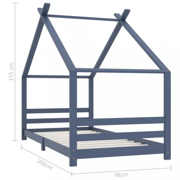 Detská posteľ 90x200 borovica Dekorhome Bílá