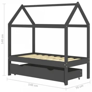 Detská posteľ 70x140 borovica Dekorhome Bílá