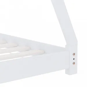Detská posteľ 90x200 borovica Dekorhome Bílá