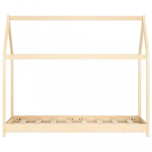 Detská posteľ 70x140 borovica Dekorhome Bílá