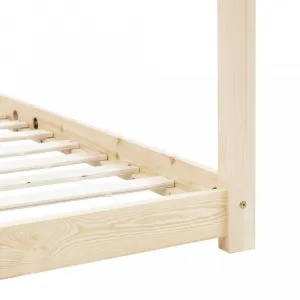 Detská posteľ 70x140 borovica Dekorhome Bílá