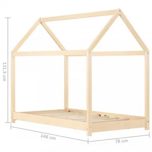 Detská posteľ 70x140 borovica Dekorhome Bílá