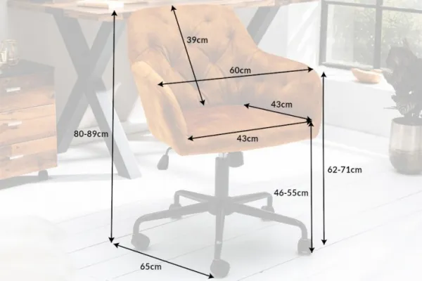 LuxD Kancelárske kreslo Kiara, sivé