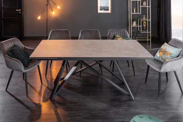 Rozkladací jedálenský stôl IOLA Dekorhome Grafit