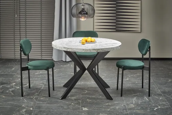 Rozkladací jedálenský stôl PERONI Halmar Dub zlatý / biela