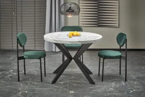 Rozkladací jedálenský stôl PERONI Halmar Dub zlatý / biela