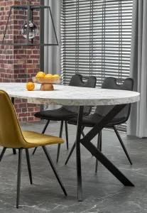 Rozkladací jedálenský stôl PERONI Halmar Dub zlatý / biela
