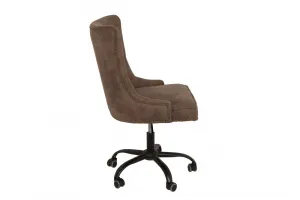 Chesterfield kancelárske kreslo KELEOS Dekorhome Tmavohnedá