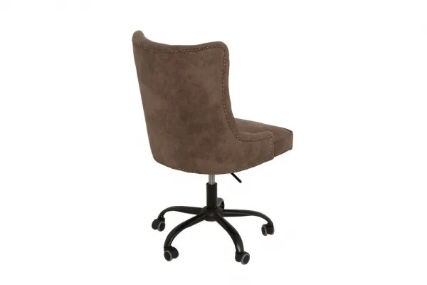 Chesterfield kancelárske kreslo KELEOS Dekorhome Tmavohnedá