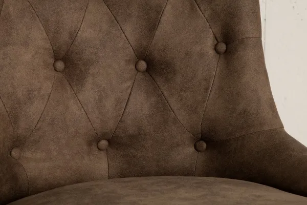 Chesterfield kancelárske kreslo KELEOS Dekorhome Tmavohnedá