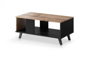 HALMAR Konferenční stolek Random 92 cm kašmír/ořech