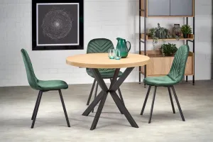 Rozkladací jedálenský stôl PERONI Halmar Dub zlatý / biela