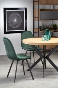 Rozkladací jedálenský stôl PERONI Halmar Dub zlatý / biela