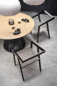 HALMAR Konferenčný stolík MIYAKI 120 cm prírodný dub/čierny
