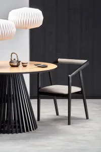 HALMAR Konferenčný stolík MIYAKI 120 cm prírodný dub/čierny