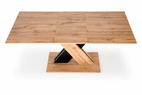 HALMAR Rozkládací jídelní stůl XARELTO 130 cm dub lancelot/bílý