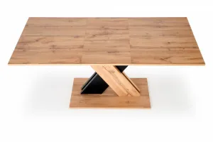 HALMAR Rozkládací jídelní stůl XARELTO 130 cm dub lancelot/bílý
