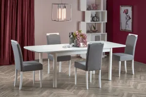 Rozkladací jedálenský stôl FLORIAN Biela