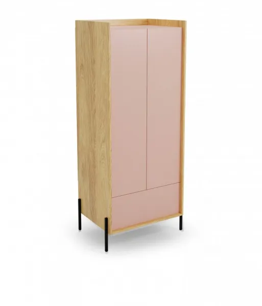 HALMAR Šatníková skriňa Mobius 2D hickory dub