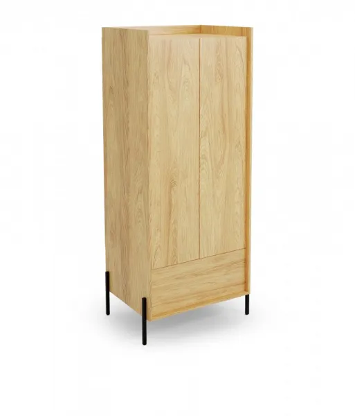 HALMAR Šatníková skriňa Mobius 2D hickory dub